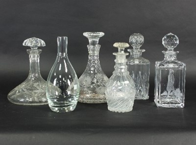 Lot 40 - Sundry decanters and glass