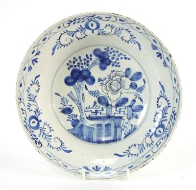 Lot 51 - An 18th Century blue and white delft pottery...