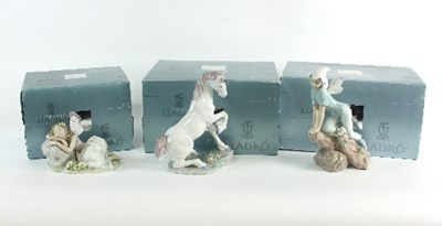 Lot 56 - Three pieces of Lladro porcelain from the...