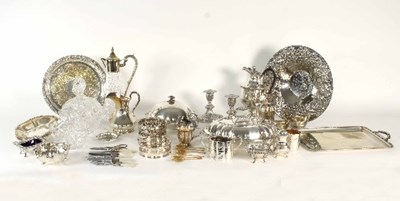 Lot 129 - A large quantity of silver plated wares...