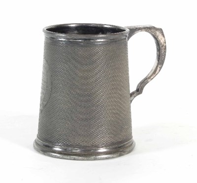 Lot 130 - A silver plated tankard, inscription of '3rd...