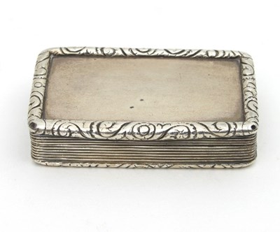 Lot 171 - A William IV silver snuff box, Joseph Willmore,...