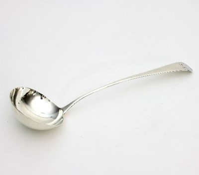 Lot 203 - A George III silver ladle, Peter & William...