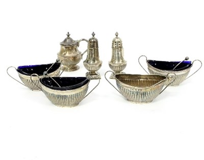 Lot 239 - A set of four silver open salts, WHL,...