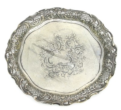 Lot 241 - A Victorian silver dish, SWS, London 1895, of...