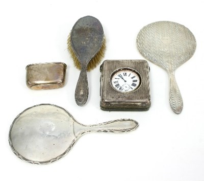 Lot 243 - A Goliath pocket watch in a silver fronted...