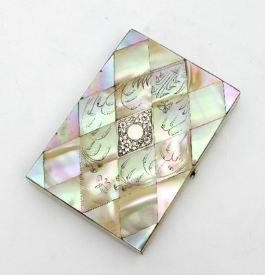 Lot 250 - A late 19th Century mother-of-pearl writing...