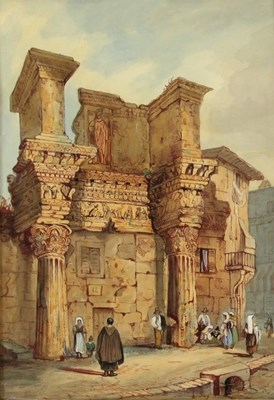 Lot 383 - After Samuel Prout/Continental Ruins with...