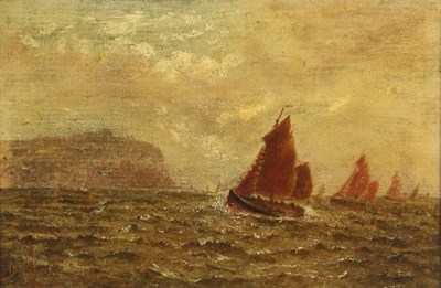 Lot 413 - J Wyatt/Shipping Scene/signed/oil on canvas,...