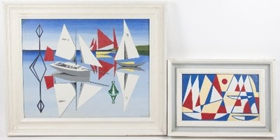 Lot 442 - Colin Dent/Summer Sailing/signed lower left/...