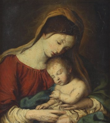 Lot 446 - Manner of Sassoferrato/Madonna and Child/in a...