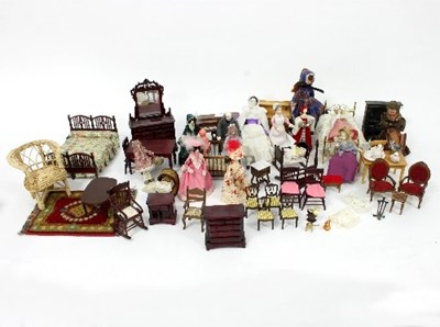 Lot 463 - A quantity of doll's house furnishings and...