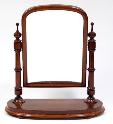 Lot 610 - A Victorian mahogany dressing mirror with...