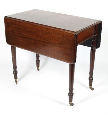 Lot 636 - A Victorian mahogany two-flap Pembroke table...