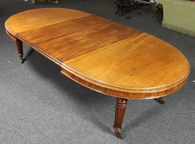 Lot 655 - A William IV mahogany extending dining table...