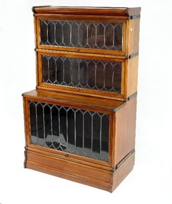 Lot 664 - A Globe Wernicke type bookcase, of two shallow...