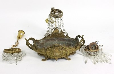 Lot 680 - A gilt metal two-handled jardini?re, 42.5cm...