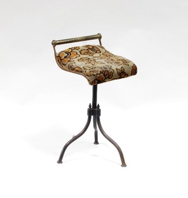 Lot 706 - A cellist's adjustable chair, the revolving...