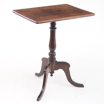 Lot 710 - A Victorian mahogany tripod table, the...