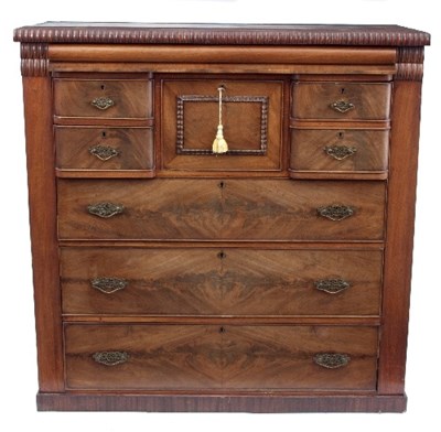 Lot 712 - A Scottish 19th Century mahogany chest of...