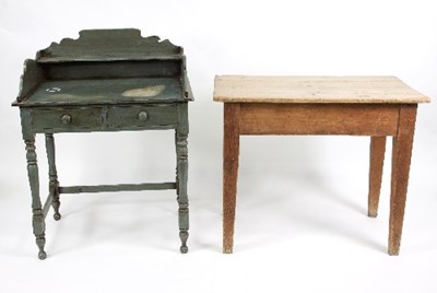 Lot 759 - A painted washstand, fitted two drawers, 76cm...