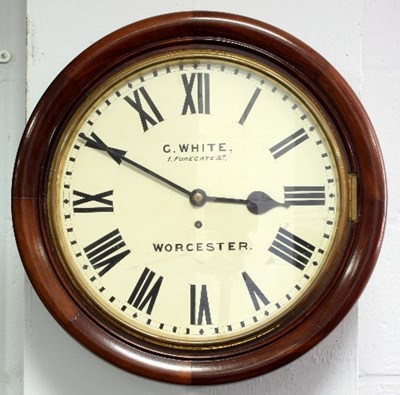 Lot 818 - A late 19th Century eight-day kitchen dial...