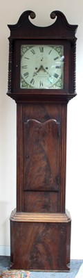 Lot 825 - A mahogany cased eight-day longcase clock by...