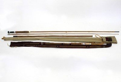 Lot 837 - A Sealey Octopus 'Old Gold' fly fishing rod...