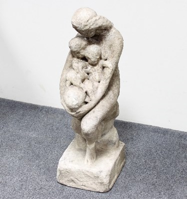 Lot 866 - A 19th Century marble figure of a seated woman...