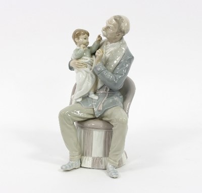 Lot 36 - A Lladro figure, Grandpa, 31cm high