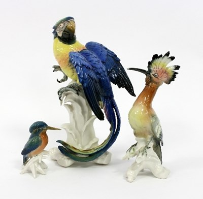 Lot 39 - A Karl Ens porcelain figure of a parrot, 33cm...