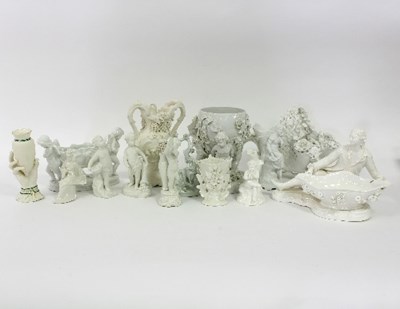 Lot 75 - Sundry bisque china and porcelain figures