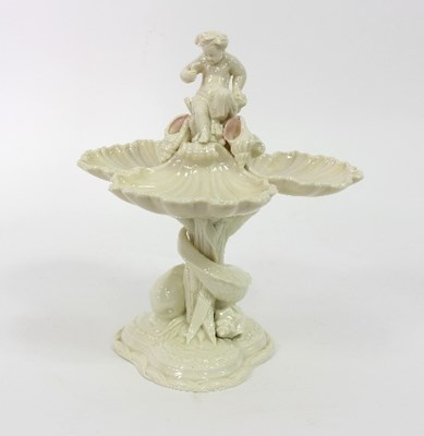 Lot 89 - A Royal Worcester figural tazza, modelled as...