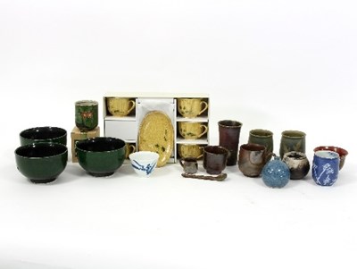 Lot 178 - A quantity of Japanese studio pottery and...