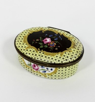 Lot 273 - A Bilston enamel box, late 18th Century, the...