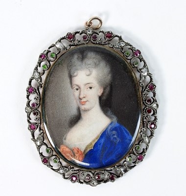 Lot 279 - An 18th Century portrait miniature of a lady...