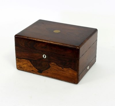 Lot 331 - A 19th Century rosewood dressing case by...