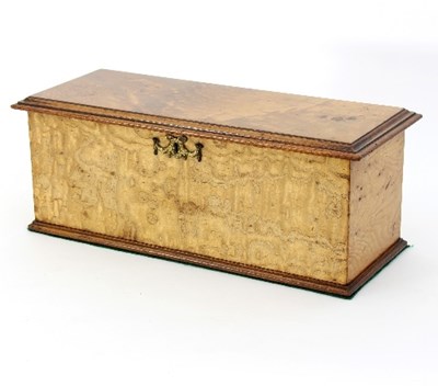 Lot 333 - A 19th Century satinwood box of plain...