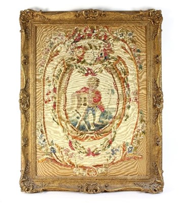 Lot 386 - An early 19th Century needlework tapestry...