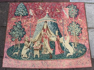 Lot 387 - A Renaissance style tapestry, 'A mon seul...