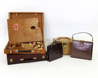 Lot 392 - An Italian leather dressing case retailed by...