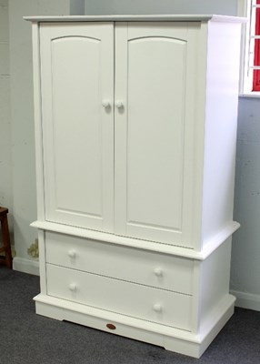 Lot 507 - A child's wardrobe fitted double door hanging...