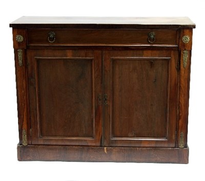 Lot 597 - A Regency chiffonier, gilt metal mounted,...