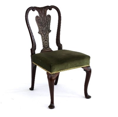 Lot 624 - An Anglo-Indian padouk single chair with...