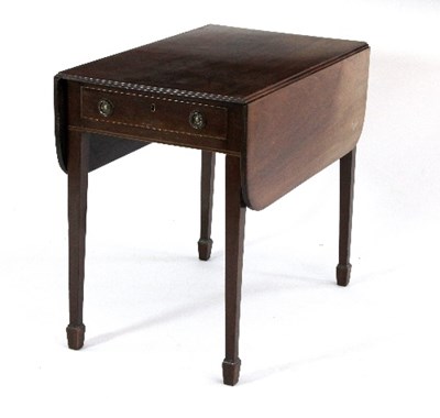 Lot 639 - A 19th Century mahogany Pembroke table on...