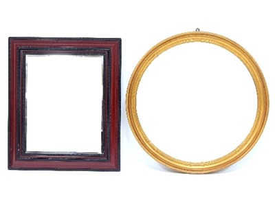 Lot 657 - A circular gilt framed mirror, the glass 59cm...