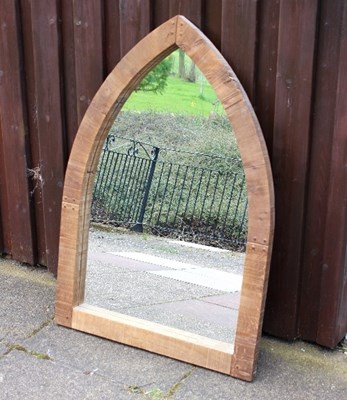 Lot 660 - A gothic arch shaped mirror by Gaze Burvill,...