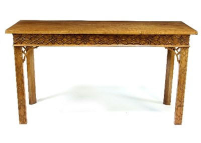 Lot 692 - A Chippendale style walnut table, the...