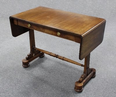 Lot 707 - A 19th Century mahogany sofa table, 148cm wide