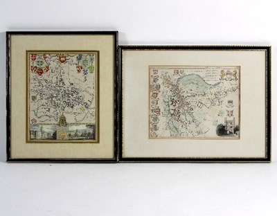 Lot 720 - 19th Century/Plan of Oxford, 24cm x 19cm/and...